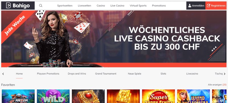Bahigo Casino - Ein Top Online-Casino für Schweizer Spieler entdecken in Switzerland